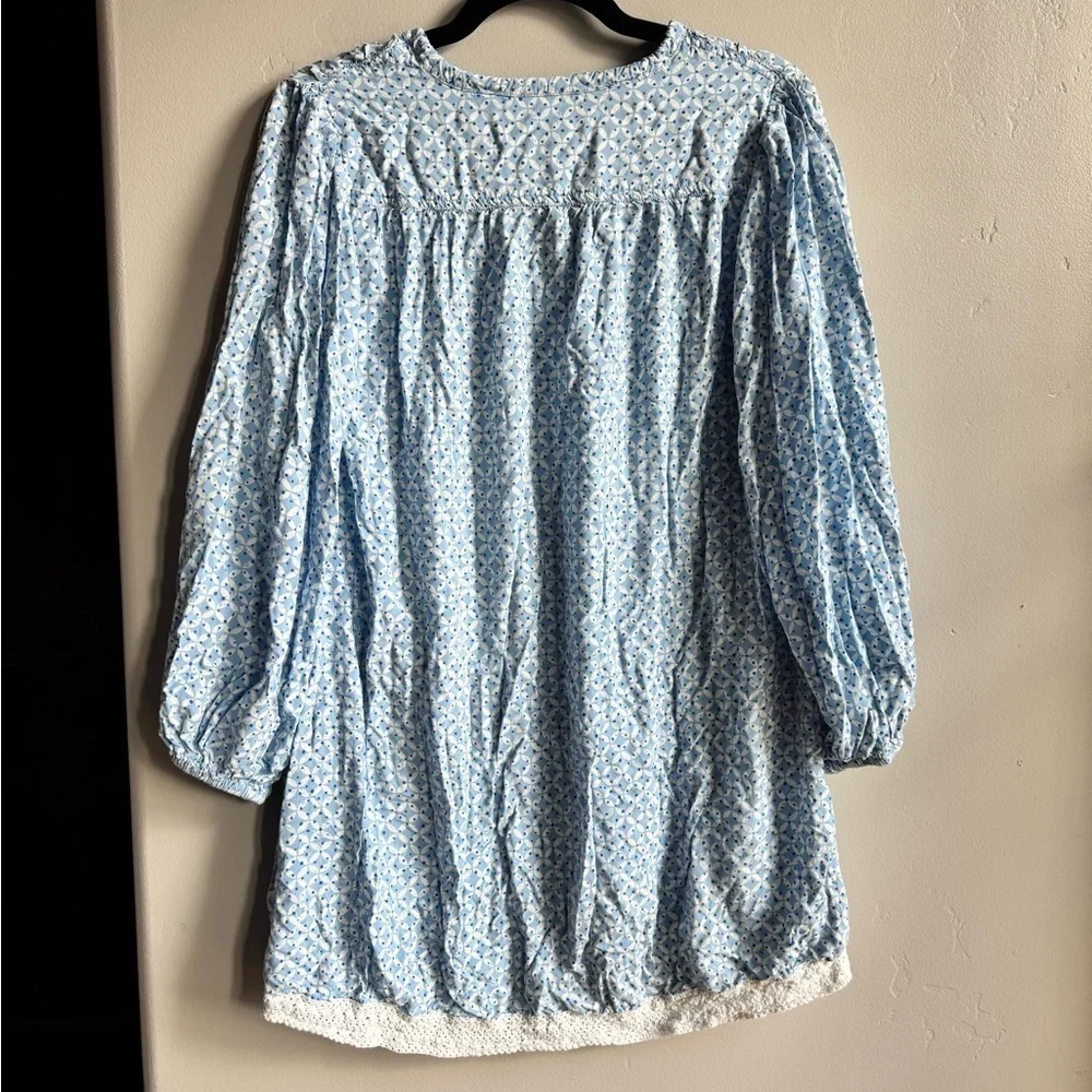 Summersalt Easy Breezy Eco Voile Tunic Dress Cover Up in Summer Mosaic XS